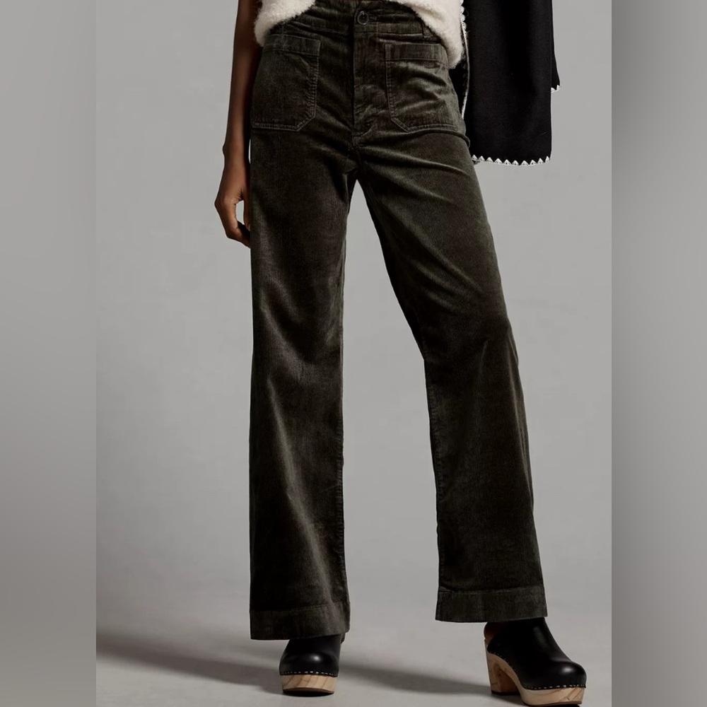 Anthropologie Maeve Wide Leg corduroy pants